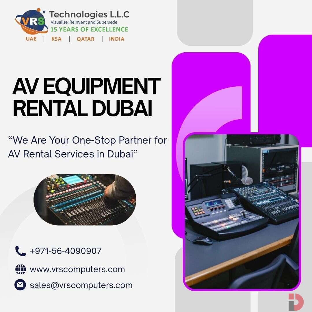 Top-Quality AV Equipment Rental Dubai for Corporate Events