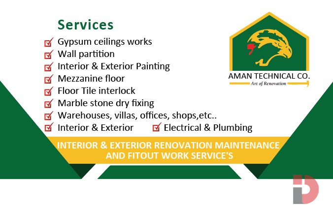 Industries Renovation contractor Sharjah