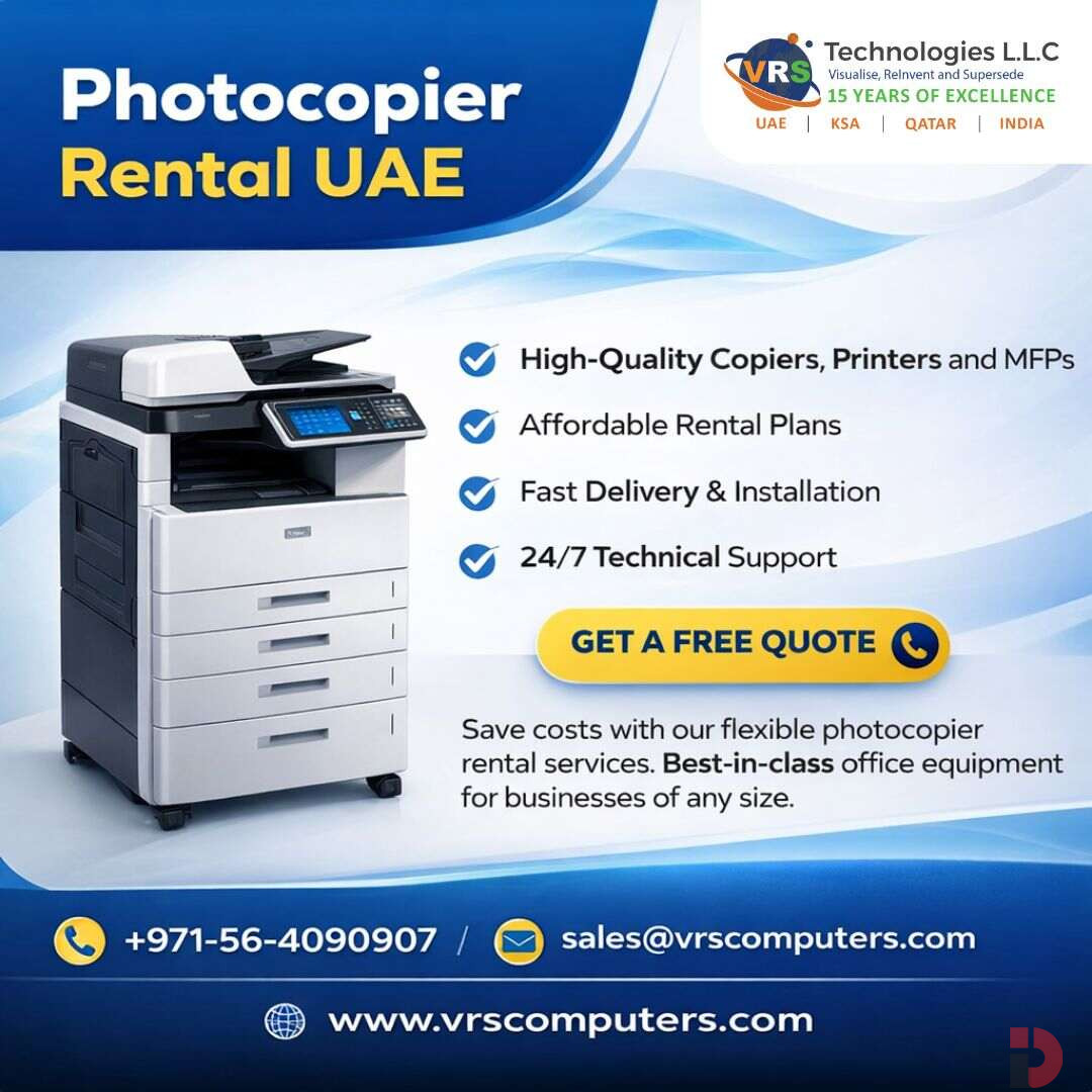 UAE Photocopier Rental – Top Brands, Zero Maintenance Hassle