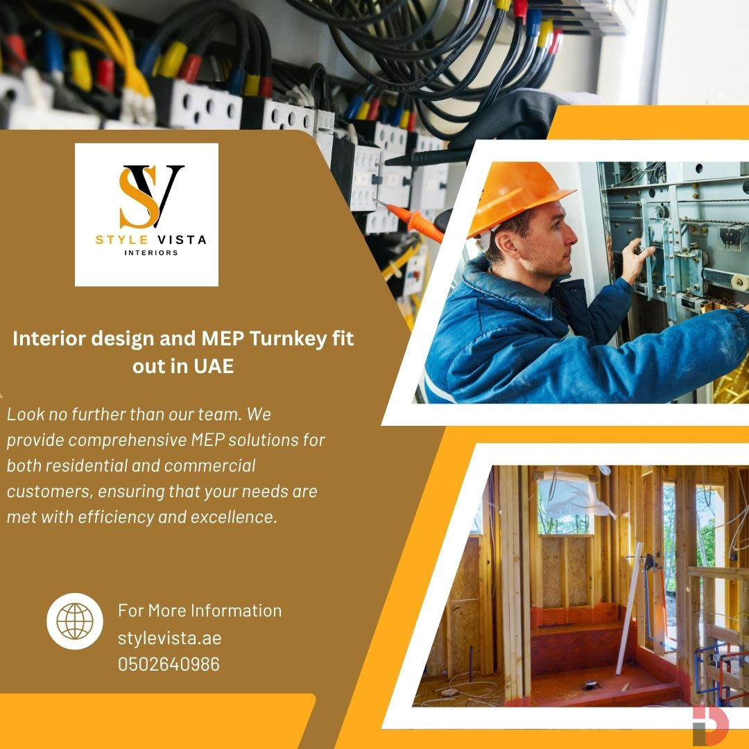 Interior design and MEP Turnkey fit out in UAE