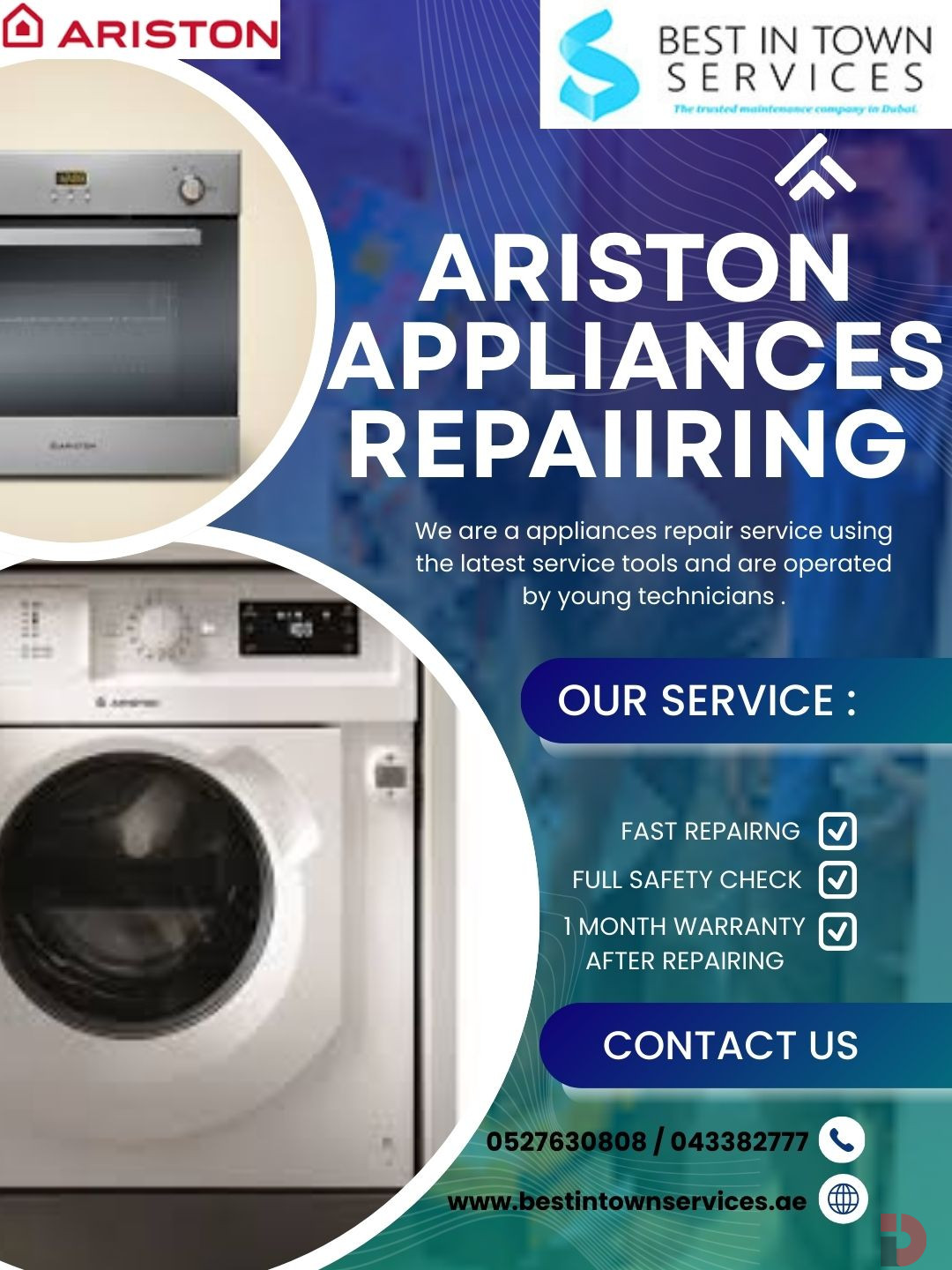 Ariston appliances repairing services