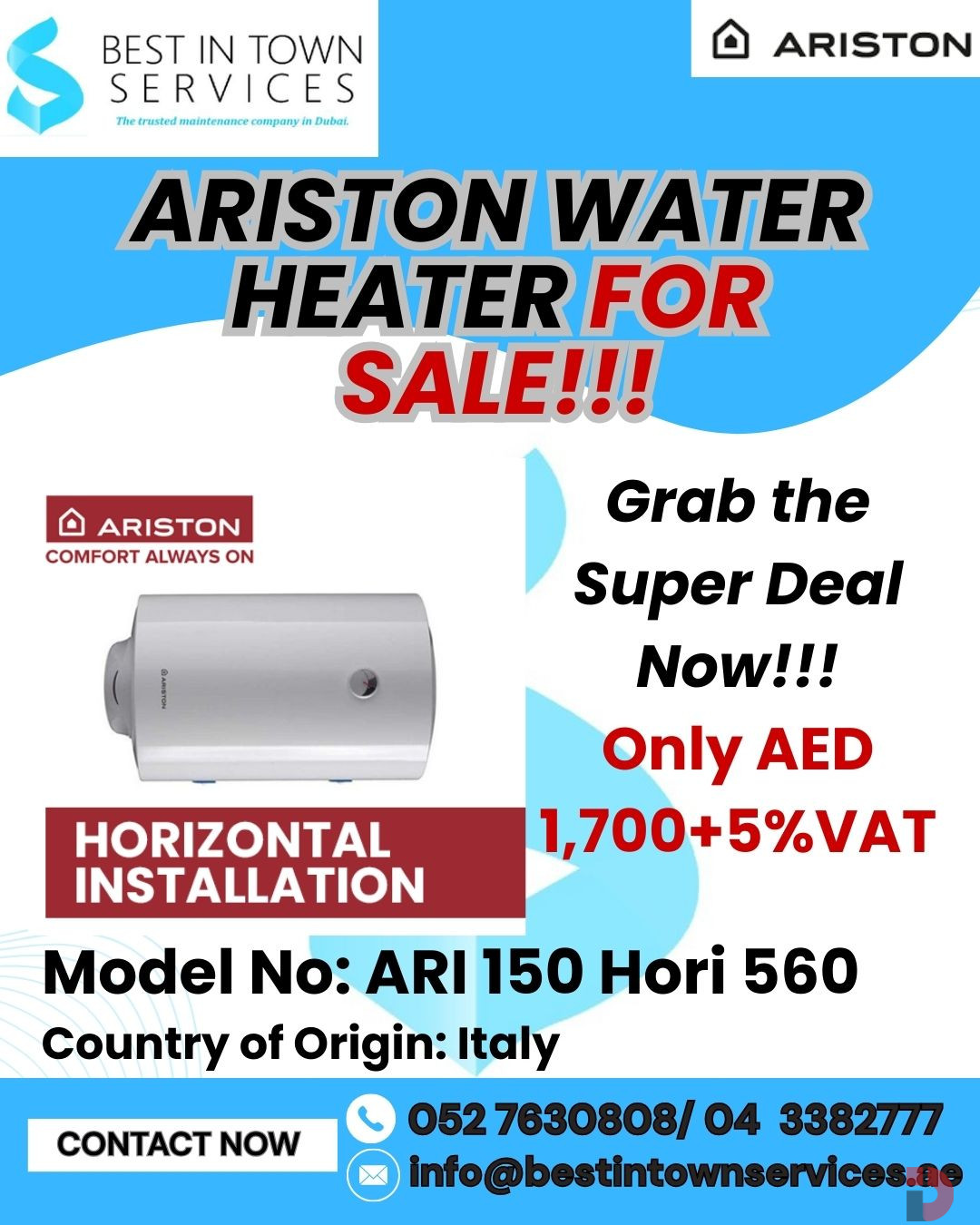 Ariston Water Heater for Sale!!!