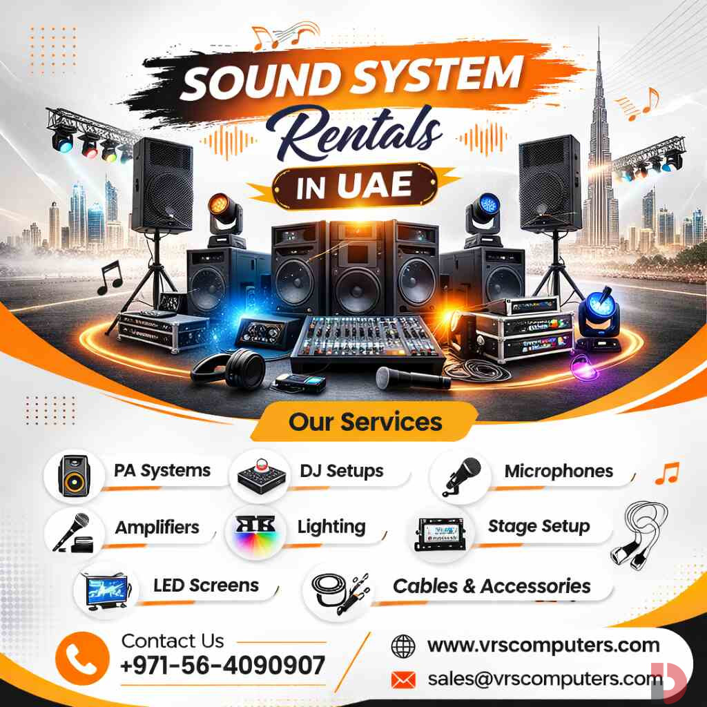Pro Audio Rentals UAE – Crystal Clear Sound for Any Event