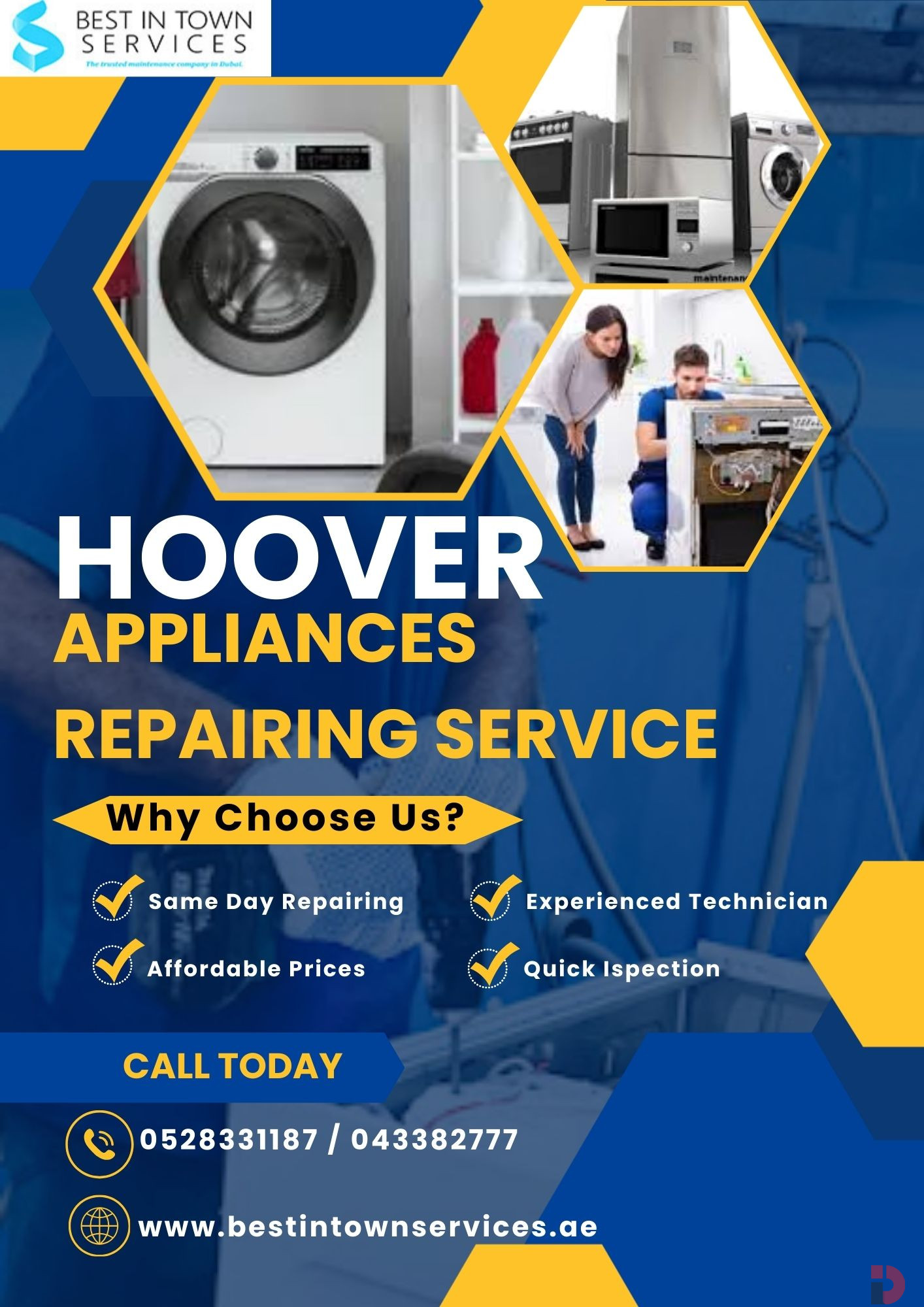 HOOVER APPLIANCES REPAIRING SERVICE DUBAI