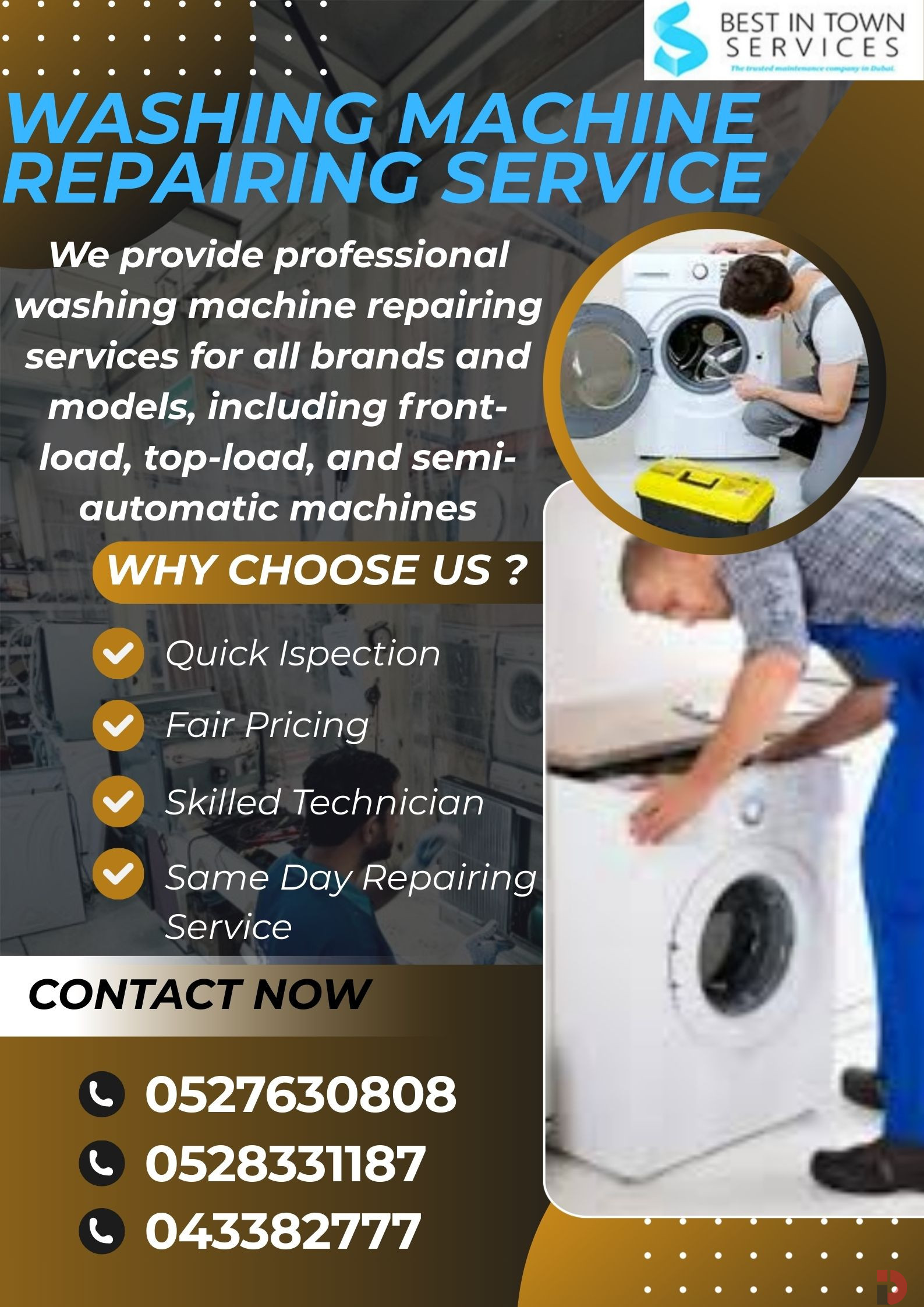 WASHING MACHINE REPAIRING SERVICE DUBAI ALQOUZ
