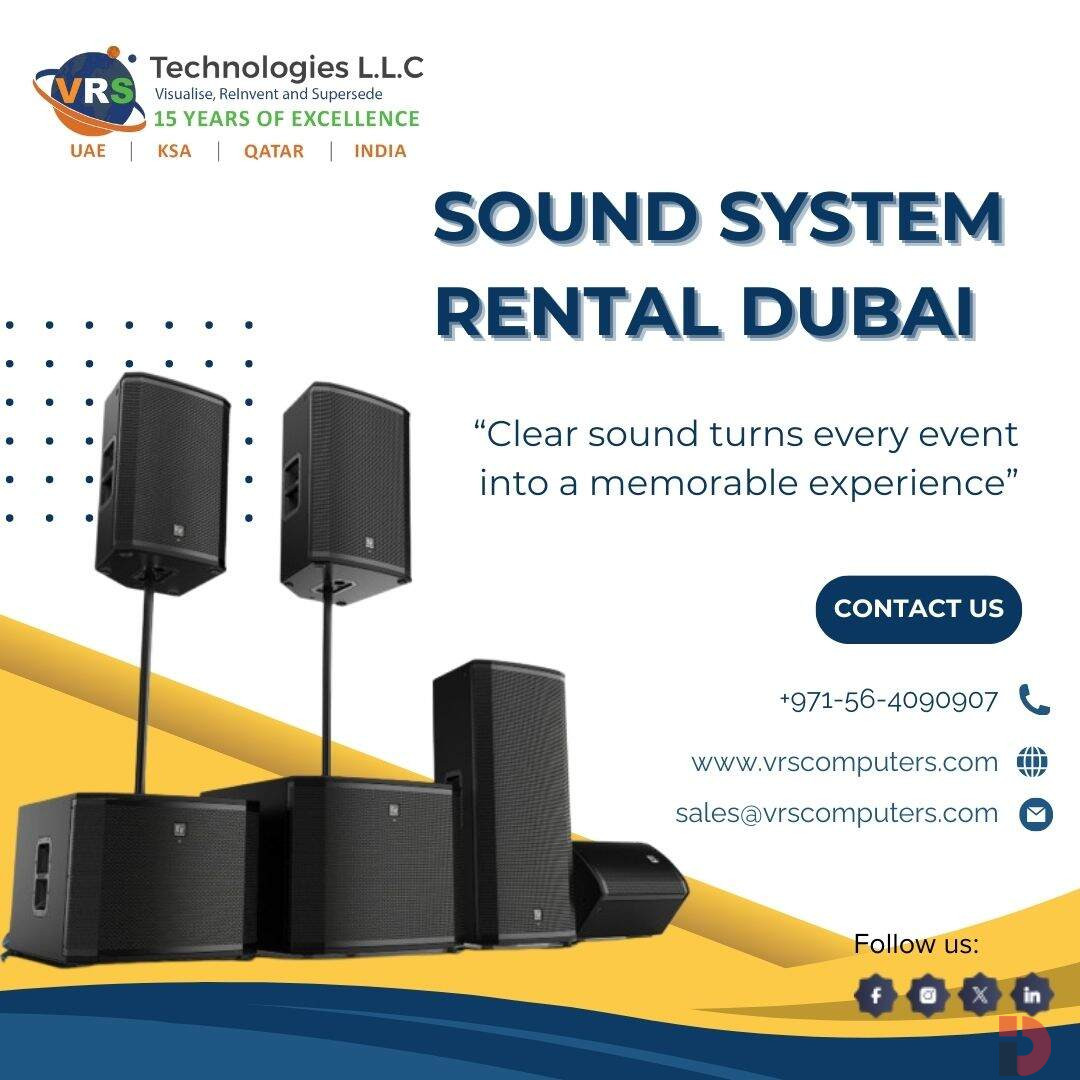 Sound System Rental Dubai for Weddings & Corporate Events