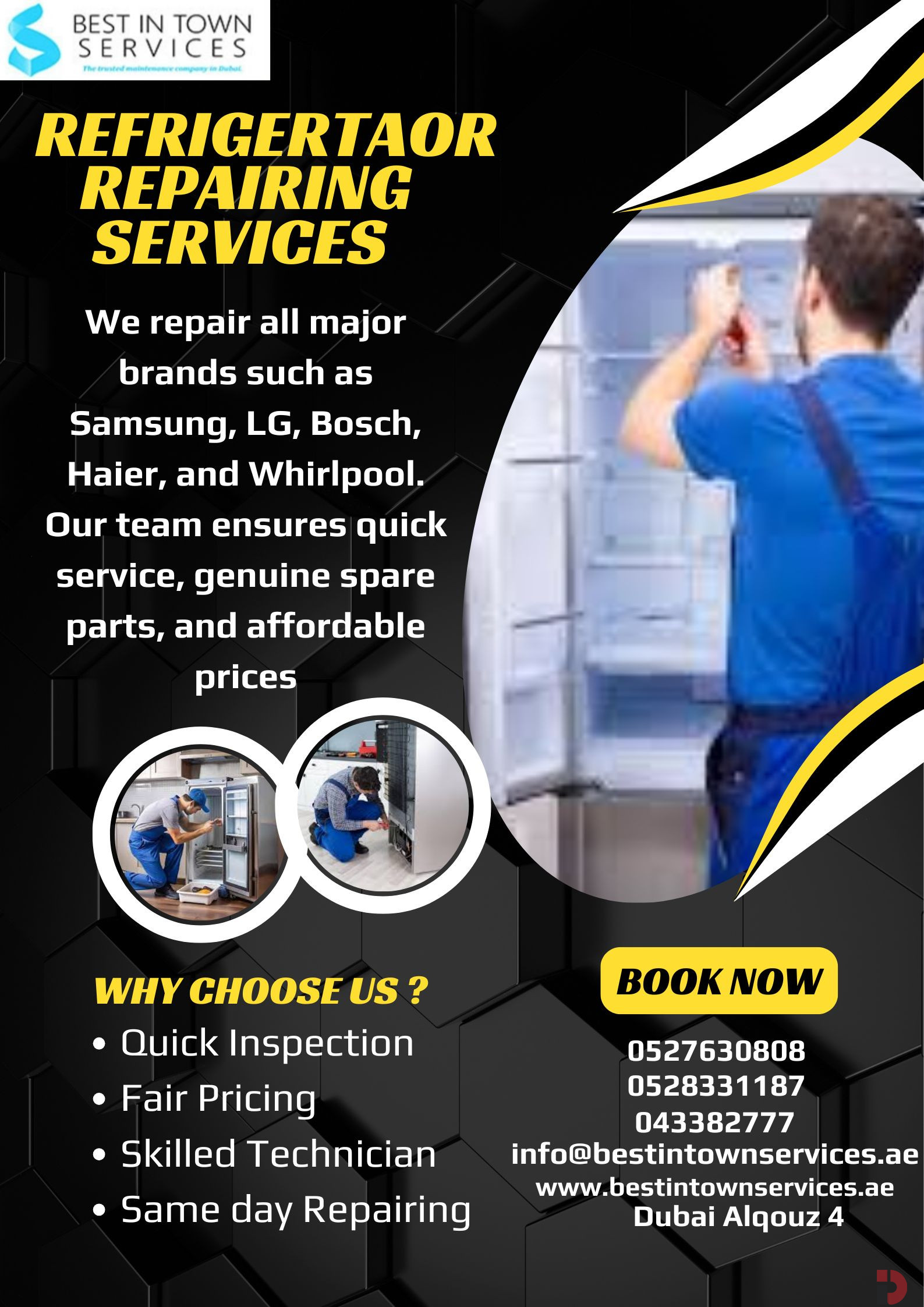 REFRIGERATOR REPAIRING SERVICE DUBAI