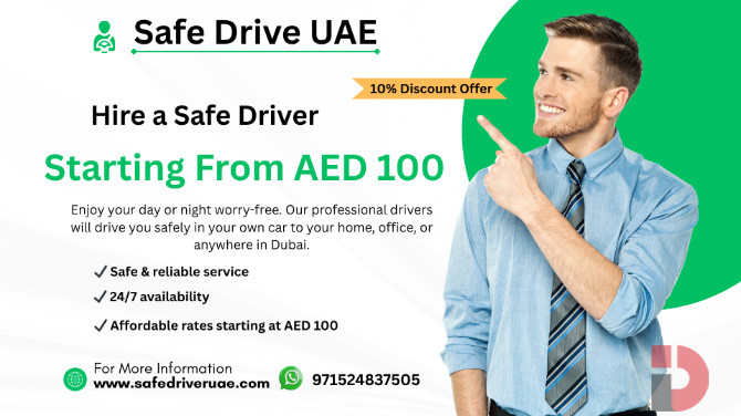 Hire a Personal Safe Driver in Dubai Only 80 AED