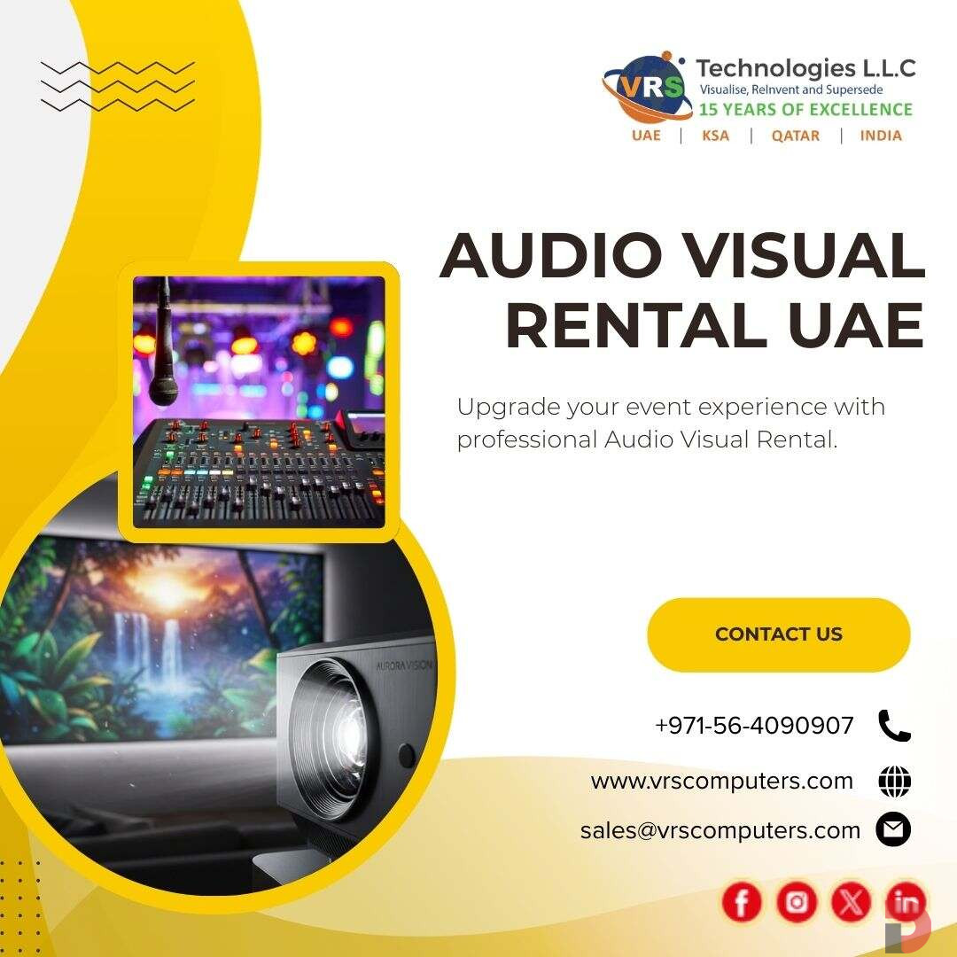 Reliable Audio Visual Rental UAE for Exhibitions & Meetings